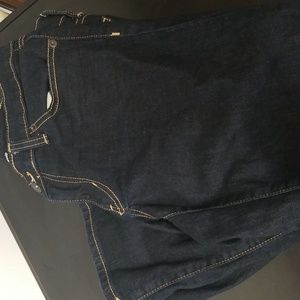 Merona modern straight jeans. Dark denim. 8